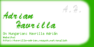 adrian havrilla business card