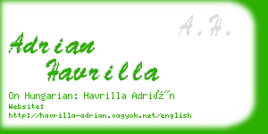 adrian havrilla business card